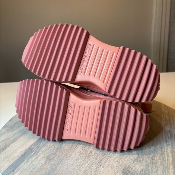 Converse Run Star Hike High Top Pink Quartez Floral Rose 571877C Women's Sz 7.5 - Picture 9 of 12